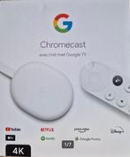 Google Chromecast 4K, Audio, Tv en Foto, Mediaspelers, Ophalen of Verzenden, Zo goed als nieuw, USB 2, Zonder harde schijf