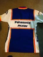vintage fietsshirt wielrenshirt PANASONIC RALEIGH blauw wit, Verzenden, Zo goed als nieuw, Kleding