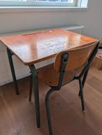 Brocante Frans Schoolbureau met Stoel, Ophalen