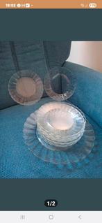 Mooi glas gebakstel, Ophalen of Verzenden, Gebruikt, Glas of Kopje
