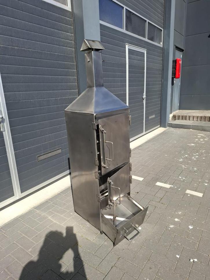 Rookoven van roestvrijstaal, Tuin en Terras, Barbecue-accessoires, Nieuw, Ophalen