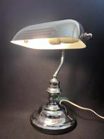 vintage retro Ikea Design Bankierslamp bureaulamp Chrome, Ophalen of Verzenden