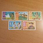1971 Fujeira scouting padvinderij (mi 679-683) (zie scan), Postzegels en Munten, Postzegels | Thematische zegels, Overige thema's
