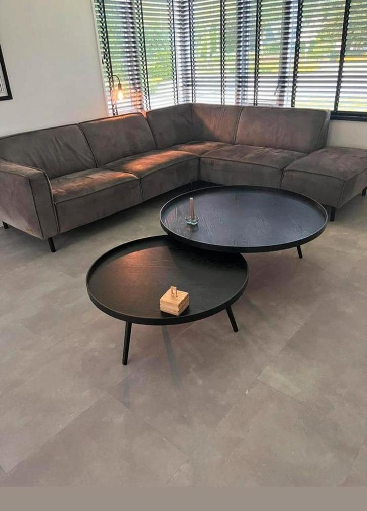 Zwarte houten Woood Salontafel Mesa XXL, Huis en Inrichting, Tafels | Salontafels, Gebruikt, Minder dan 50 cm, 50 tot 100 cm, 50 tot 100 cm