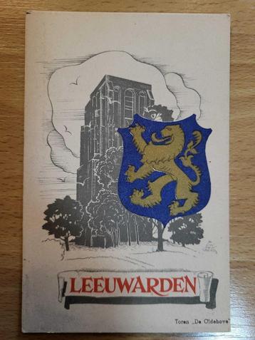 ansicht OLDEHOVE getekende kaart LEEUWARDEN beschikbaar voor biedingen