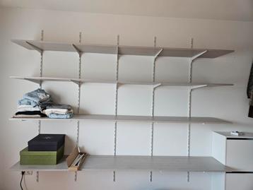 Wandplanken steigerhout taupe compleet  beschikbaar voor biedingen