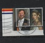 ‹(•¿•)› nl j0508 willem-alexander en maxima hoekstuk, Postzegels en Munten, Postzegels | Nederland, Verzenden, Na 1940, Gestempeld