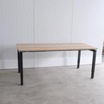 Slingerbureau, Showroommodel, 180x80cm, Natuur eiken BR71, Huis en Inrichting, Bureaus, -, -, In hoogte verstelbaar, Ophalen of Verzenden