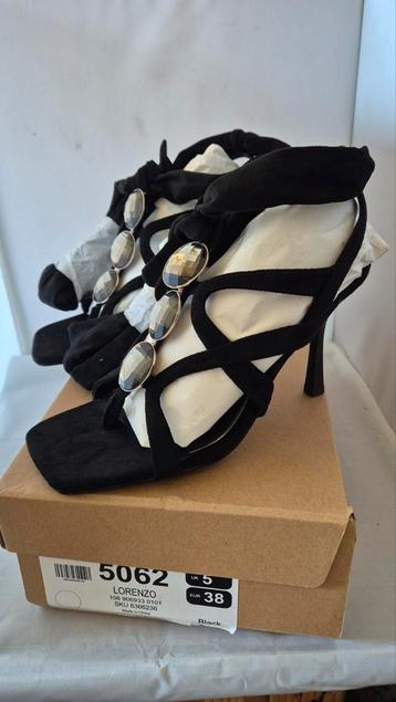 River island nieuwe zwarte hakschoenen mt 38  beschikbaar voor biedingen