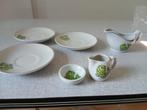 Vintage Servies met Vissen Motief van kinderserviesje, Antiek en Kunst, Ophalen of Verzenden