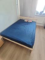 Ikea 2P bed (neiden) 140x200, Huis en Inrichting, Slaapkamer | Bedden, Ophalen, Wit, Tweepersoons, 140 cm