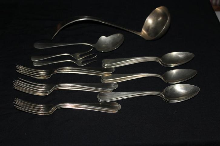 Bestekset, alpaca, Gero, oud, Diversen, Kerst, Ophalen of Verzenden