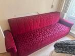 Mooi groot bordeaux rocco sofa, Ophalen, Gebruikt, Minder dan 75 cm, Rechte bank