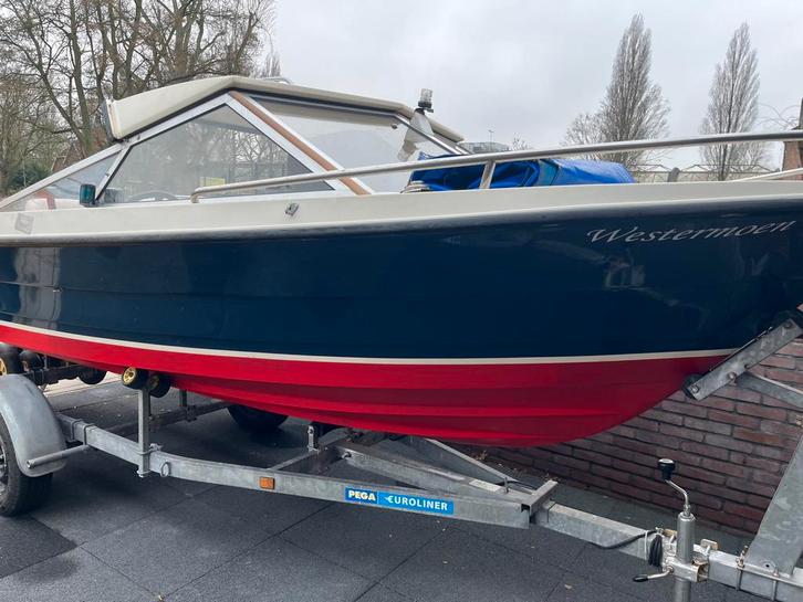 Wesling sverre 16 HT, Watersport en Boten, Vis- en Consoleboten, Gebruikt, 3 tot 6 meter, Benzine, Buitenboordmotor, Polyester