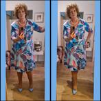 Stretchy scuba jurk TIA BY GODSKE 48, Verzenden, Zo goed als nieuw, Blauw, Jurk