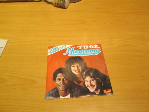 Harmony - 'T Is O.K. / Bim Bam Bom, Cd's en Dvd's, Vinyl Singles, Zo goed als nieuw, Nederlandstalig, Ophalen of Verzenden