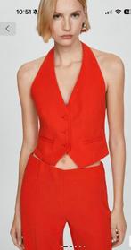 Koral rood gilet Mango nieuw M, Kleding | Dames, Tops, Ophalen of Verzenden, Nieuw, Rood, Zonder mouw