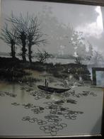 Gerhard Neswadba Waterlandschap / schitterend kunstwerk, Ophalen of Verzenden