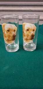 drinkglazen met golden retriver, Ophalen of Verzenden