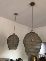 Light en living 2 hanglampen metaal goud/brons, Huis en Inrichting, Lampen | Hanglampen, Minder dan 50 cm, Ophalen of Verzenden