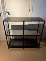 IKEA zwarte stellingkast (Vittsjö), Huis en Inrichting, Tafels | Sidetables, Ophalen, 50 tot 100 cm, Zo goed als nieuw, 25 tot 50 cm