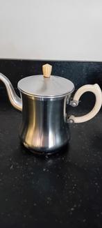 Vintage roestvrijstalen theepot, Antiek en Kunst, Ophalen of Verzenden