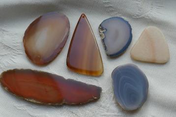 Agaat Schijven   -    6 stuks beschikbaar voor biedingen