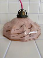 Antieke hanglamp, roze lamp, art deco lamp, vintage, Antiek en Kunst, Ophalen of Verzenden