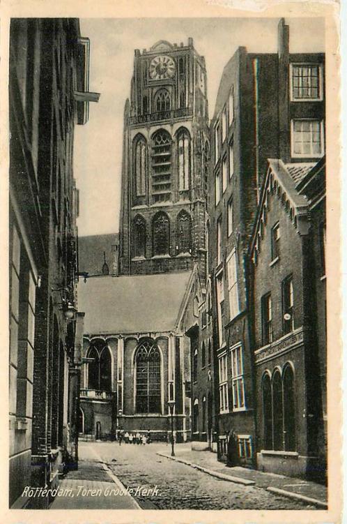 (388-226-009) Rotterdam Toren Groote Kerk, Verzamelen, Ansichtkaarten | Nederland, Zuid-Holland, Verzenden