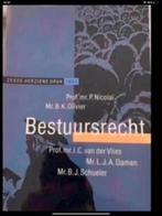 Bestuur recht, Ophalen of Verzenden, Zo goed als nieuw, Overige wetenschappen