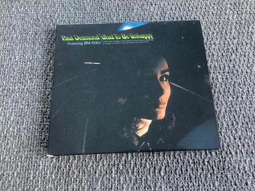 Paul Desmond-Glad To Be Unhappy cd (Fra), Cd's en Dvd's, Cd's | Jazz en Blues, Gebruikt, Jazz, 1980 tot heden, Ophalen of Verzenden