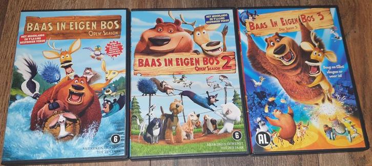 Baas in eigen bos - 1 tm 3 collectie, Cd's en Dvd's, Dvd's | Tekenfilms en Animatie, Zo goed als nieuw, Amerikaans, Tekenfilm