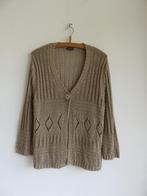 Gerry Weber gebreid vest maat 42 beige/goudkleurig NIEUW, Beige, Maat 42/44 (L), Nieuw, Ophalen of Verzenden