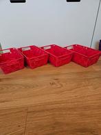 4 roze mandjes, Huis en Inrichting, Woonaccessoires | Schalen en Manden, Overige materialen, Mand, Nieuw, Ophalen of Verzenden