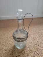 Vintage decanteer  karaf van geslepen glas, Antiek en Kunst, Ophalen of Verzenden