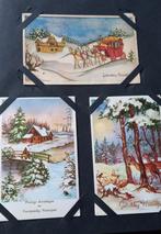 146 oude nieuwjaarskaarten in  steendruk, nr 2, Ophalen of Verzenden, 1940 tot 1960, Gelopen, Feest(dag)