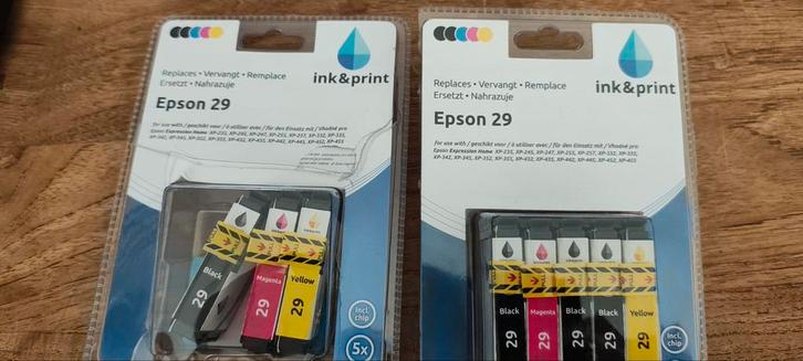 8 Epson 29 Cartridges - Nieuw! 4 zwart 2 rood 2 geel, Computers en Software, Printerbenodigdheden, Nieuw, Cartridge, Ophalen of Verzenden