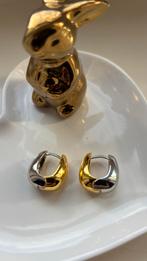 Creolen Oorbellen Zilver & Goudkleurig, Ophalen of Verzenden, Nieuw, Goud, Zilver