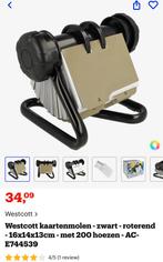 Westcott Kaartenmolen - Zwart - Roterend, Ophalen of Verzenden, Gebruikt