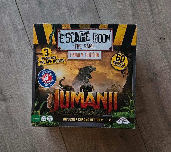 Escape Room Jumanji Familiespel, Hobby en Vrije tijd, Gezelschapsspellen | Bordspellen, Ophalen of Verzenden