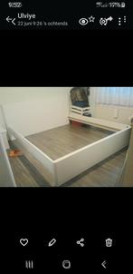 Ledikant Hoogglans wit +lattenbodem +commode NIEUW 2PERS, Huis en Inrichting, Slaapkamer | Bedden, Ophalen, Eenpersoons, Wit, Zo goed als nieuw