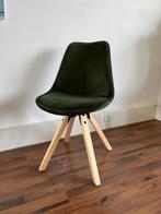 Groene velvet kuipstoel (1 stuk), Ophalen, Zo goed als nieuw, Overige kleuren, Eén
