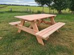 Degelijke picknicktafel, Tuin en Terras, Picknicktafels, Ophalen of Verzenden, Nieuw, Rechthoekig, Hout
