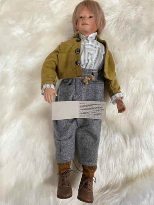 Susi Eimer pop origineel porselein jongen 47cm., Verzamelen, Poppen, Zo goed als nieuw, Pop, Verzenden
