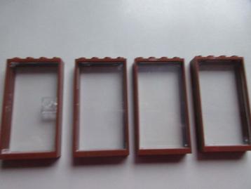 nr. 5982, Ramen en deur, roodbruin. Verzenden is mogelijk beschikbaar voor biedingen