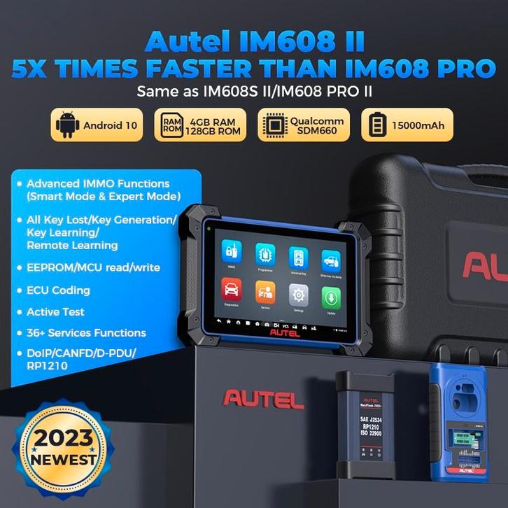 Autel IM608 II Professioneel Sleutelapparaat Key programming, Auto diversen, Autogereedschap, Nieuw, Ophalen of Verzenden