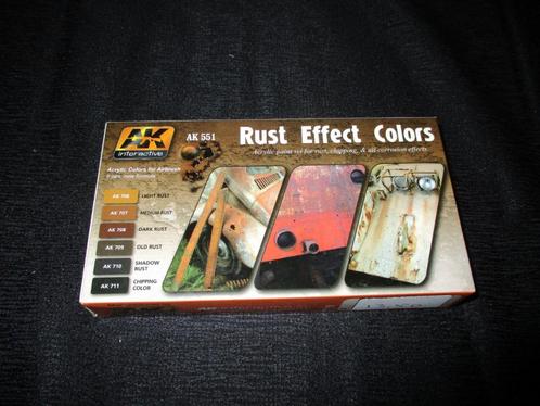 D-148,AK,NO,AK551,Rust Effect Color Set, Hobby en Vrije tijd, Modelbouw | Auto's en Voertuigen, Nieuw, Overige merken, Verzenden