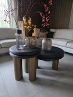 Macaron set Salontafel en Bijzettafel Rustiek, Huis en Inrichting, Tafels | Salontafels, Ophalen, 50 tot 100 cm, Rond, 50 tot 100 cm