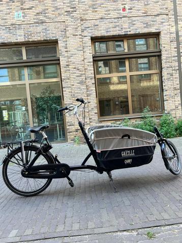 2dehands Gazelle Cabby bakfiets - 7 versnellingen - zwart beschikbaar voor biedingen