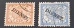Nederlands Indie 1911 nvph D11+D14 - Cijfer opdruk DIENST, Postzegels en Munten, Ophalen of Verzenden, Gestempeld, Nederlands-Indië